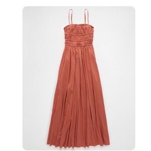 NWOT American Eagle Sunchaser Knit  Smocked Bodice Midi Dress